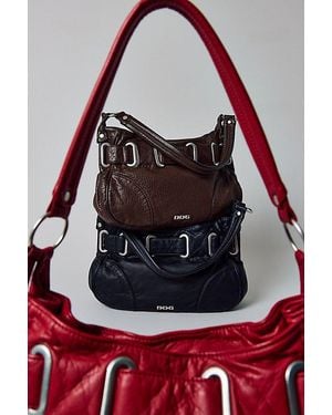BDG Sonny Belted Faux Leather Shoulder Bag - Red