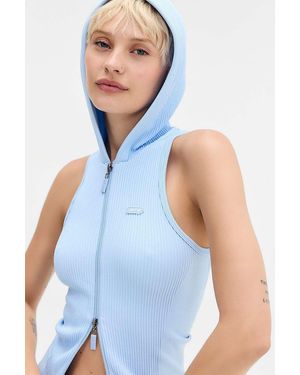 iets frans... Cayson Hooded Sleeveless Top - Blue