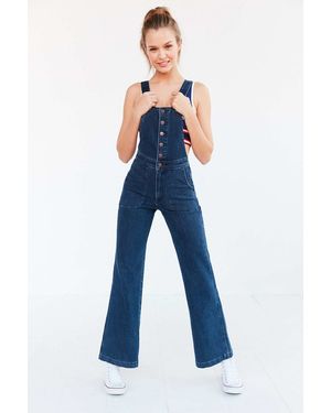 Wrangler High-rise Bell-bottom Overall - Blue