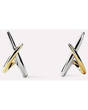 Ana Luisa Sloane Two Tone Stud Earrings - Multicolour