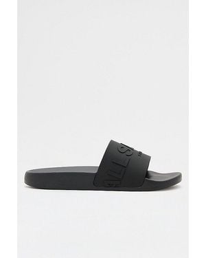 AllSaints Biggy Slide Sandals - Black