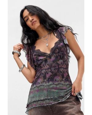 Kimchi Blue Nelly Tunic Top - Grey