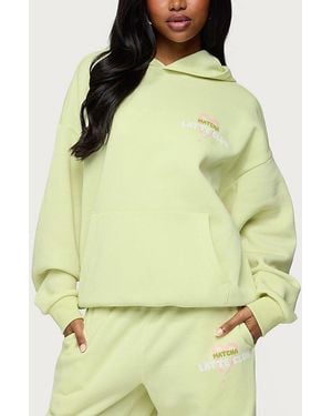 Edikted Matcha Lover Oversized Hoodie - Green