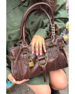 BDG Karlie Lock Shoulder Bag - Brown