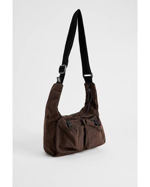 Ayker Brown Check Sling Crossbody Bag