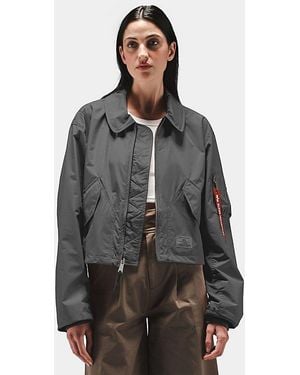 Alpha Industries Cwu 36/P Relaxed Flight Jacket - Gray