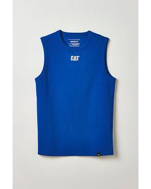 Caterpillar Cat Uo Exclusive Ribbed Tank Top - Blue