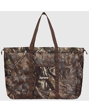 Supreme Mesh Tote Bag (Ss25) in Red for Men | Lyst