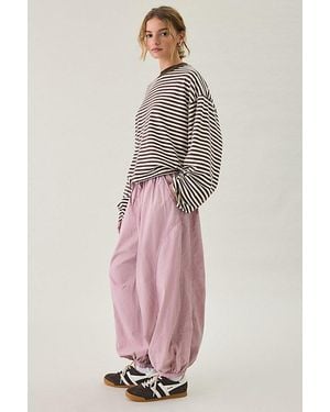BDG Iris Cotton Baggy Balloon Pants - Pink