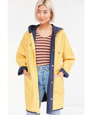BDG Reversible Fisherman Raincoat - Blue
