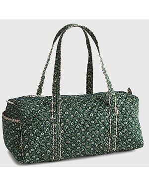 Vera Bradley Quilted Cotton Small Duffel Bag - Green