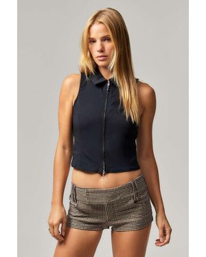 Silence + Noise Silence + Noise Miranda Tailored Hot Trousers - Blue