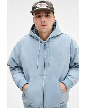 BDG Pastel Teal Rex Skate Hoodie - Blue