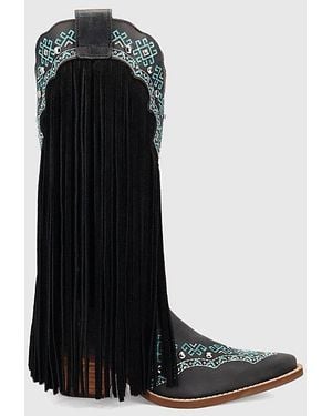 Dingo Tequila Sunrise Suede Boot - Black