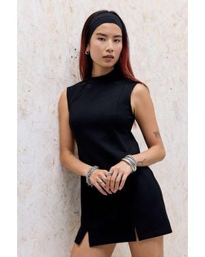 Silence + Noise Silence + Noise Ponte Keyhole Mini Dress - Blue