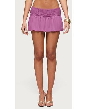 Edikted Vessa Lacey Mini Skort - Pink