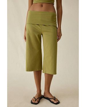 Out From Under Bec Cropped Gaucho Pants - Green