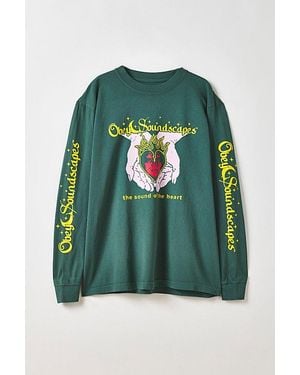 Obey Soundscapes Graphic Long Sleeve Tee - Green