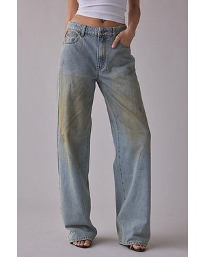 Lioness Top Model Baggy Straight Leg Jeans - Gray