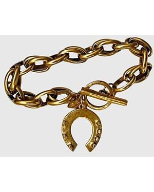 SC COLLECTION Lucky Horseshoe Bracelet - Metallic