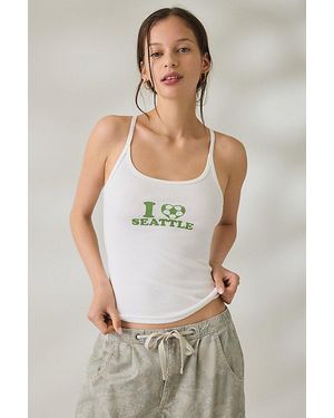 BDG City Goals Off Duty Graphic Scoop Neck Cami - Multicolor