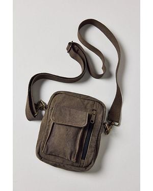 Urban Outfitters Mike Mini Canvas Crossbody Pouch - Green