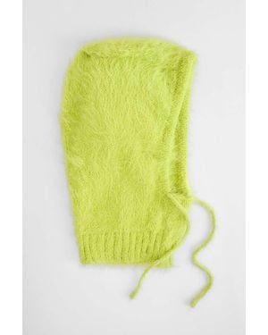 Urban Outfitters Uo Lime Fluffy Hood - Yellow