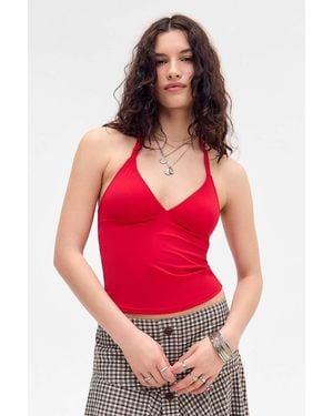 Out From Under Je T'aime Halter Top - Red