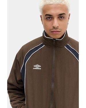 Umbro Uo Exclusive Fleece Lined Track Jacket - Brown