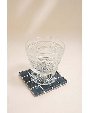 Subtle Studios Solid Glass Tile Coaster - Multicolor