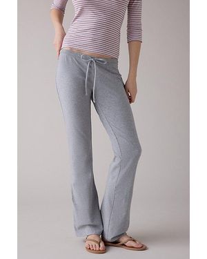 Out From Under Bec Low-Rise Slim Flare Pants - Gray