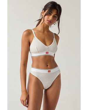 Hanes Uo Exclusive Jersey Knit Thong Top - Grey