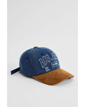 BDG Denim Colour-block Cap - Blue