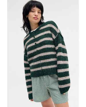Urban Outfitters Uo Marli Crew Neck Cardigan - Green