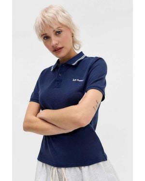 iets frans... Adrian Short Sleeve Polo Shirt - Blue