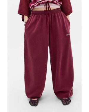 iets frans... Burgundy Harri Baggy Joggers Xs At Urban Outfitters - Red