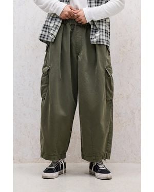 BDG Bobbi Cropped Cargo Trousers - Green