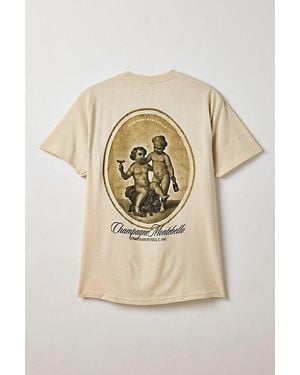 Urban Outfitters Champagne Montebello Graphic Tee - Natural