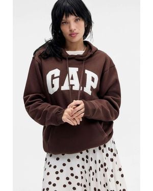 Gap Brown V-heritage Hoodie - Grey