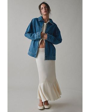 BDG Maya Oversized Denim Trucker Jacket - Blue
