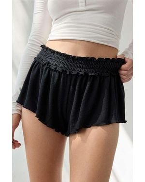 Out From Under Stay At Home Cosy Shorts - Black