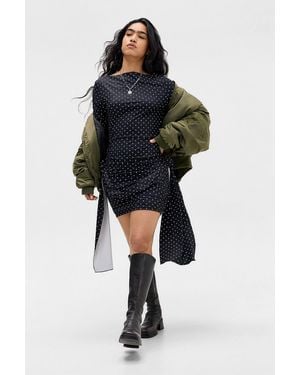 Lioness Glory Polka Dot Mini Dress - Blue