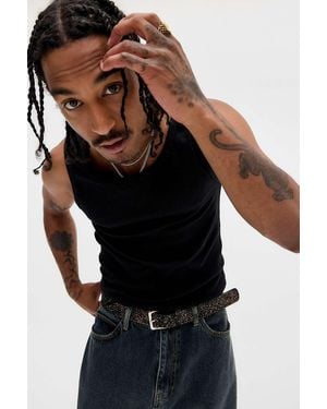 BDG Black Ribbed Vest Jacket
