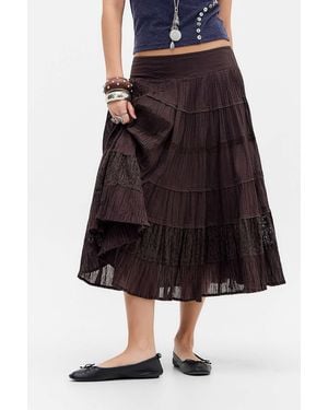 Kimchi Blue Eila Midi Skirt - Black
