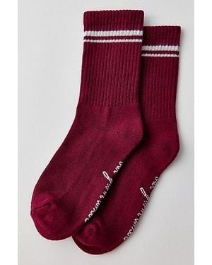 Out From Under Quinn Athletic Socks - Red