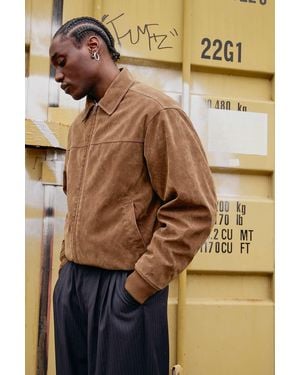 BDG Tan Eric Faux Suede Jacket - Natural