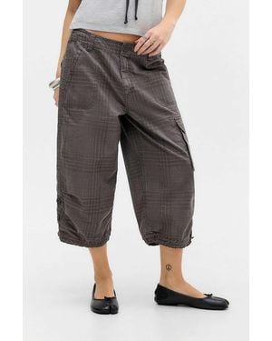 BDG Sydney Slim Crop Trousers - Grey