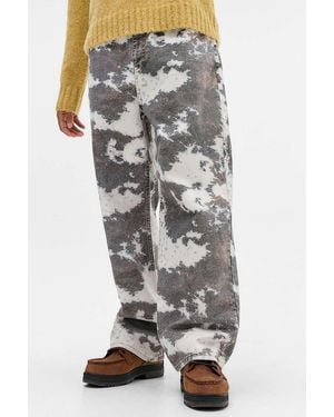 BDG Jack Cow Print Jeans 30w 30l At Urban Outfitters - Grey