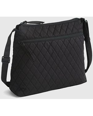 Vera Bradley Quilted Cotton Zip Hipster Bag - Black