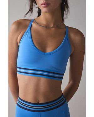 Fila Mika Stripe Crisscross Bra Top - Blue